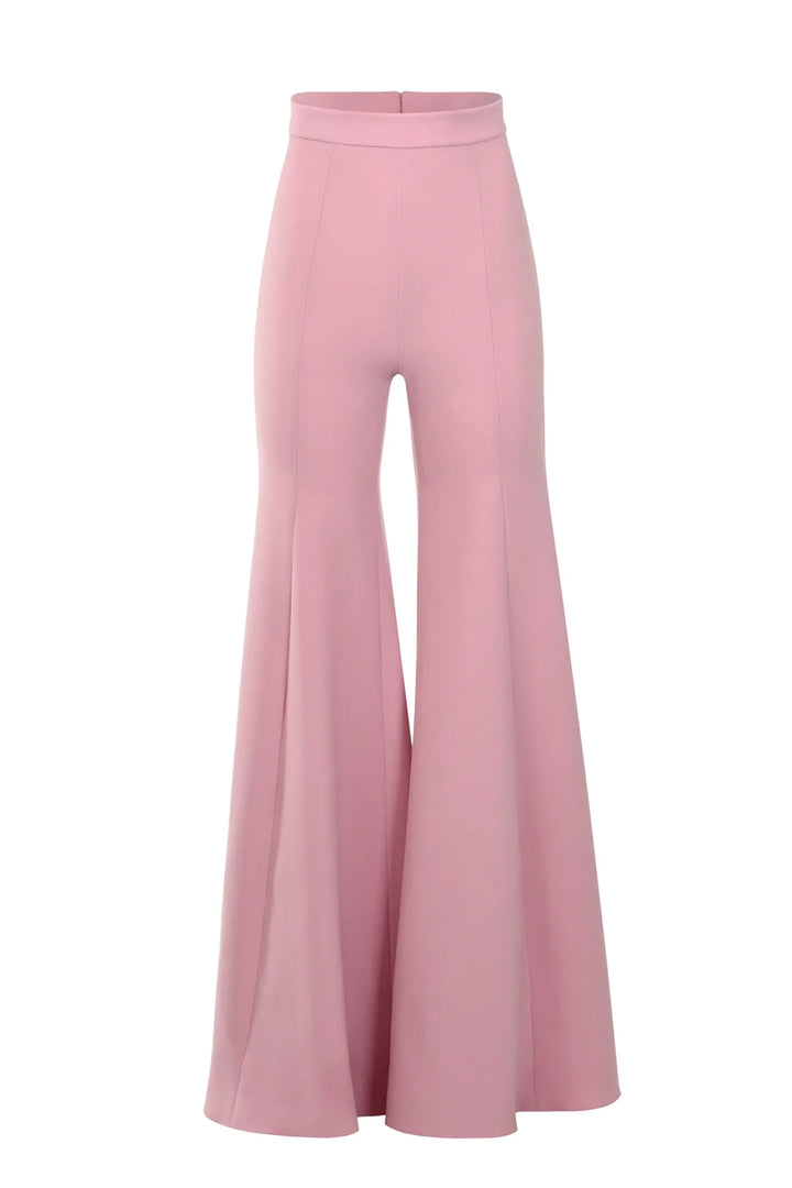 Strapless Feathered Top with Trousers