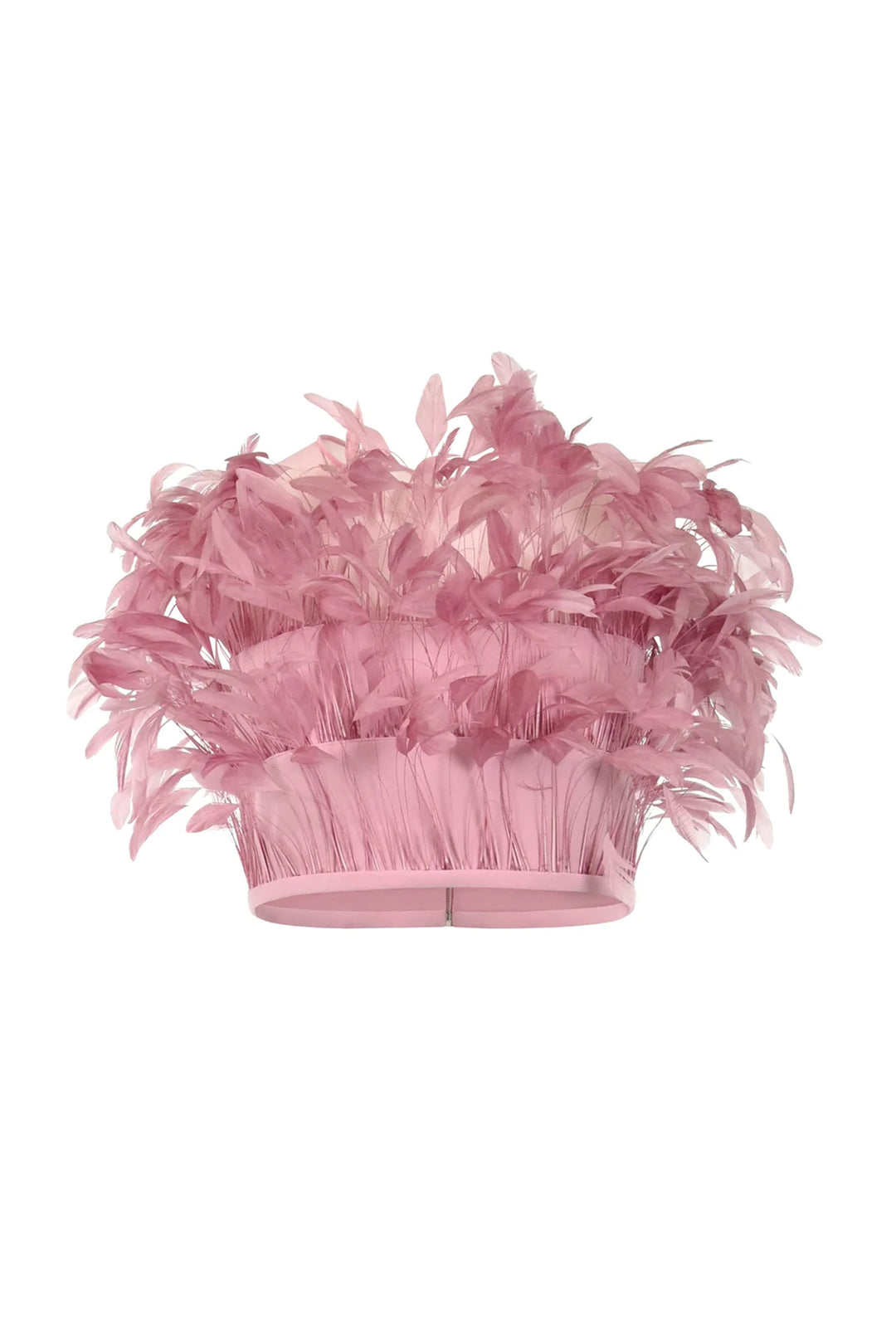 Strapless Feathered Top with Trousers