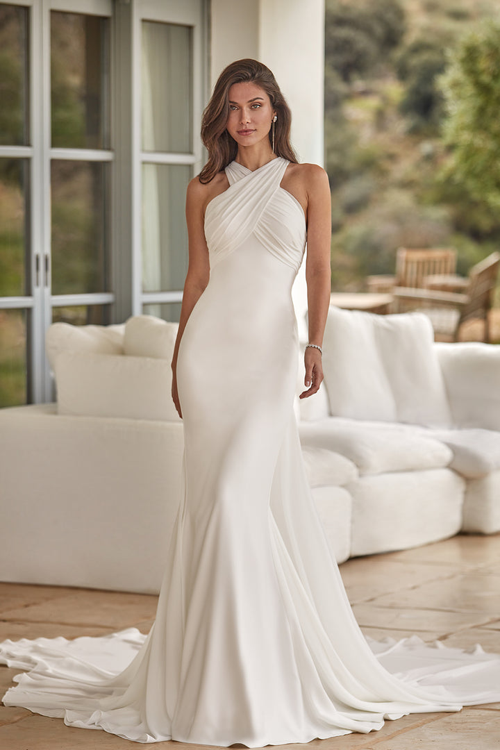 Mermaid Dress with Detachable Train