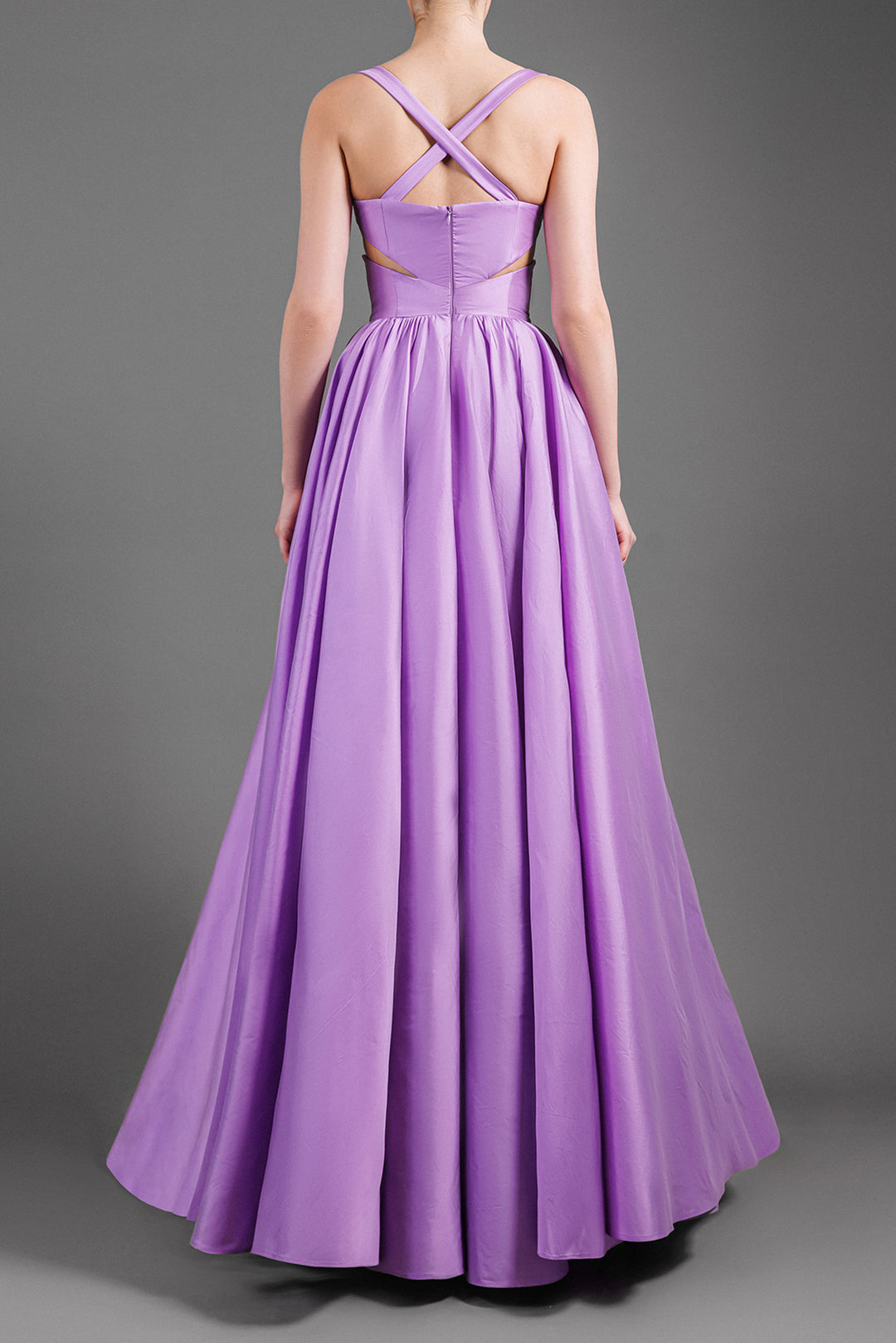 Taffeta Sleeveless Ball Gown