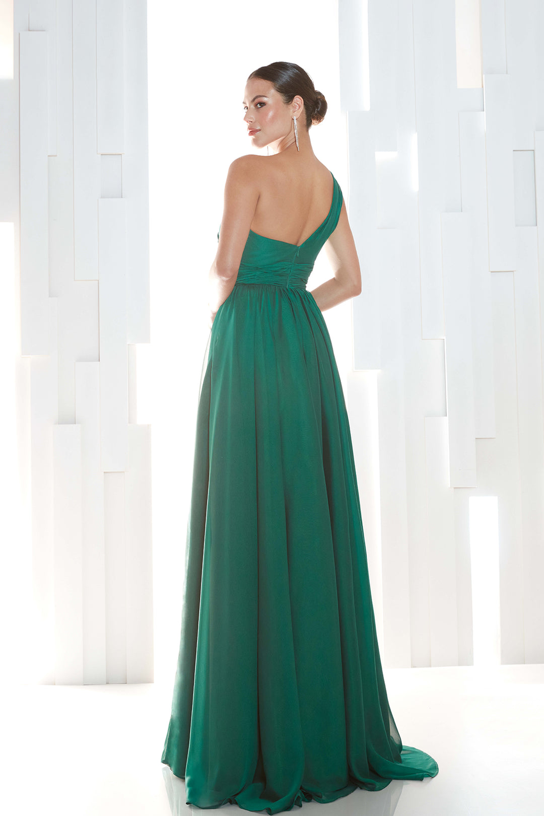 Mermaid Crepe And Taffeta Dress