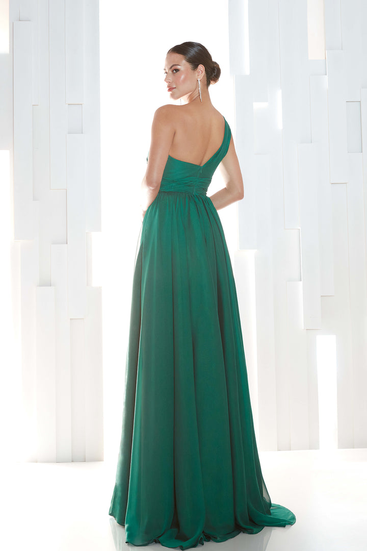 Mermaid Crepe And Taffeta Dress