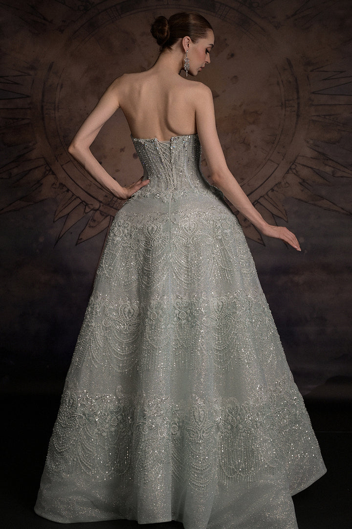 Strapless Sweetheart Corset A-Line Dress