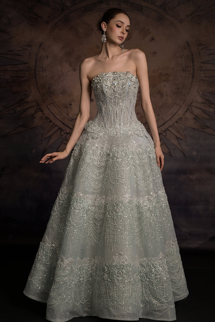 Strapless Sweetheart Corset A-Line Dress