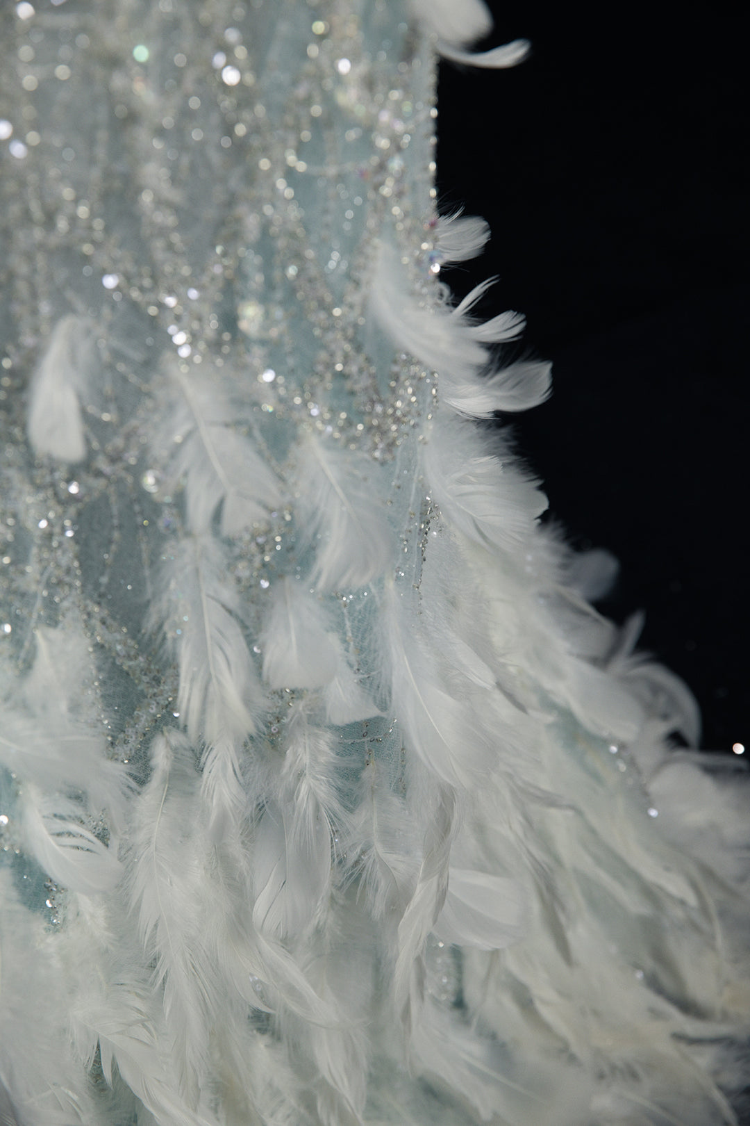 Column Dress with Off-The-Shoulder Sleeve and Cape