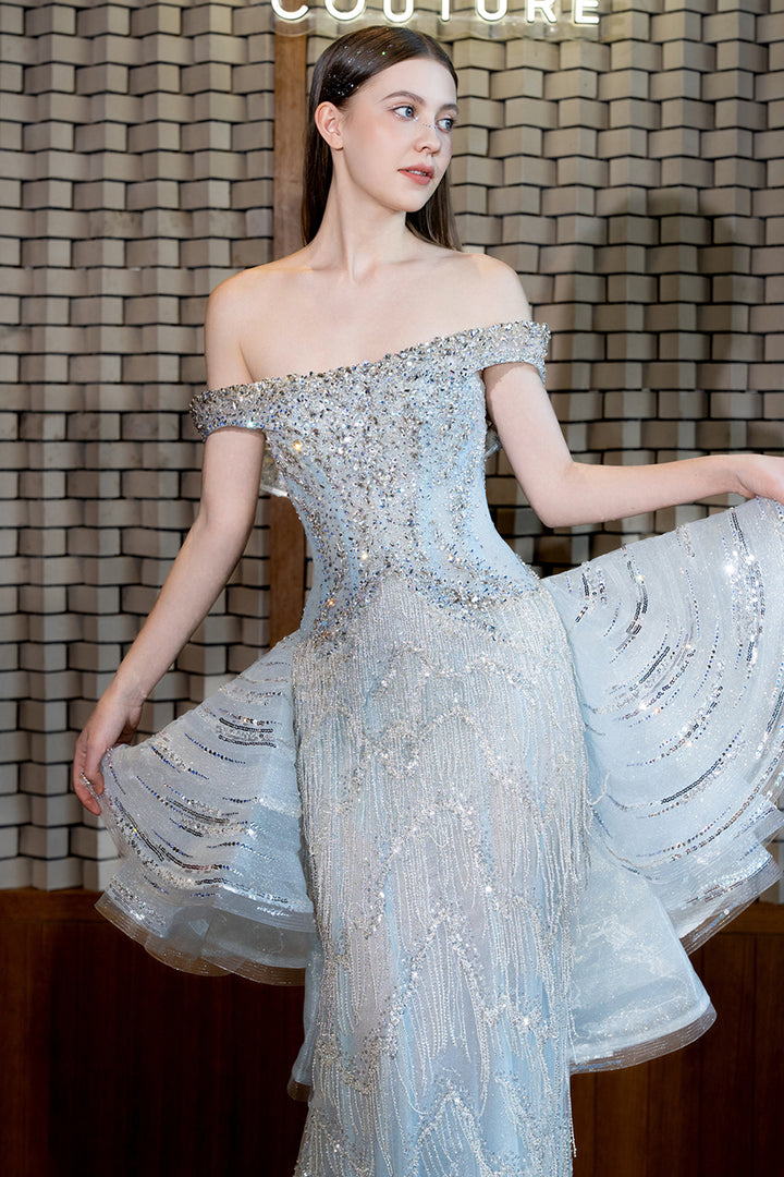 Celestial Fringe And Sculptural Tiers Dress