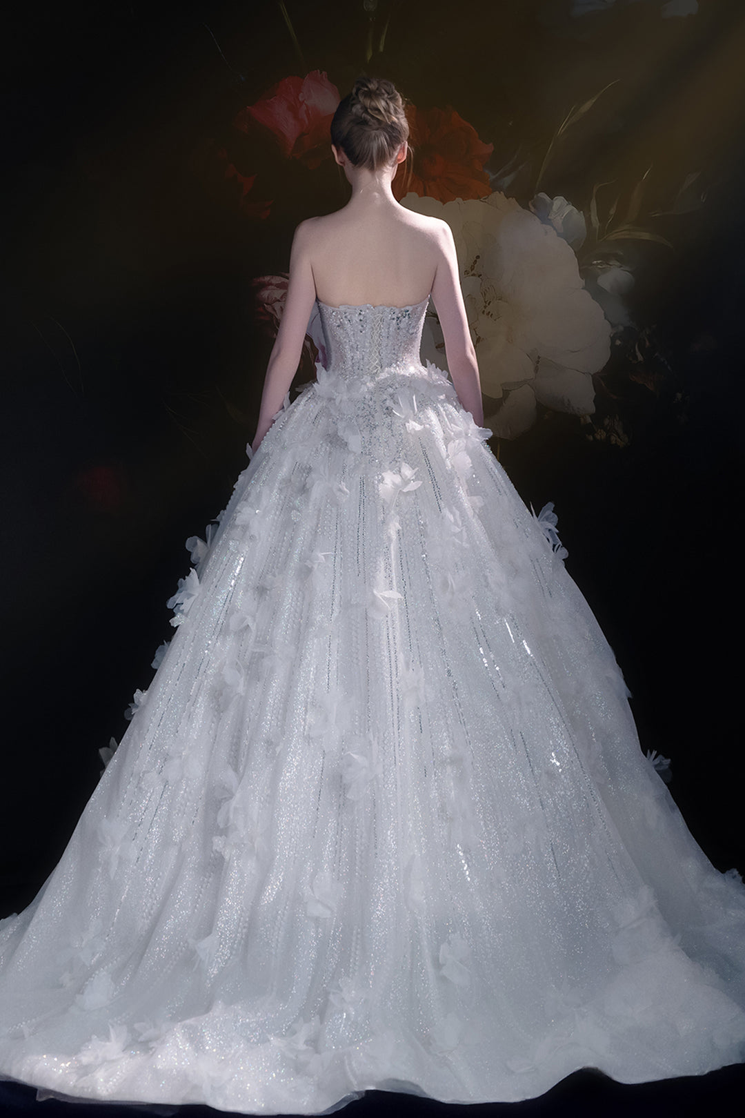 3D Floral A-Line Dress