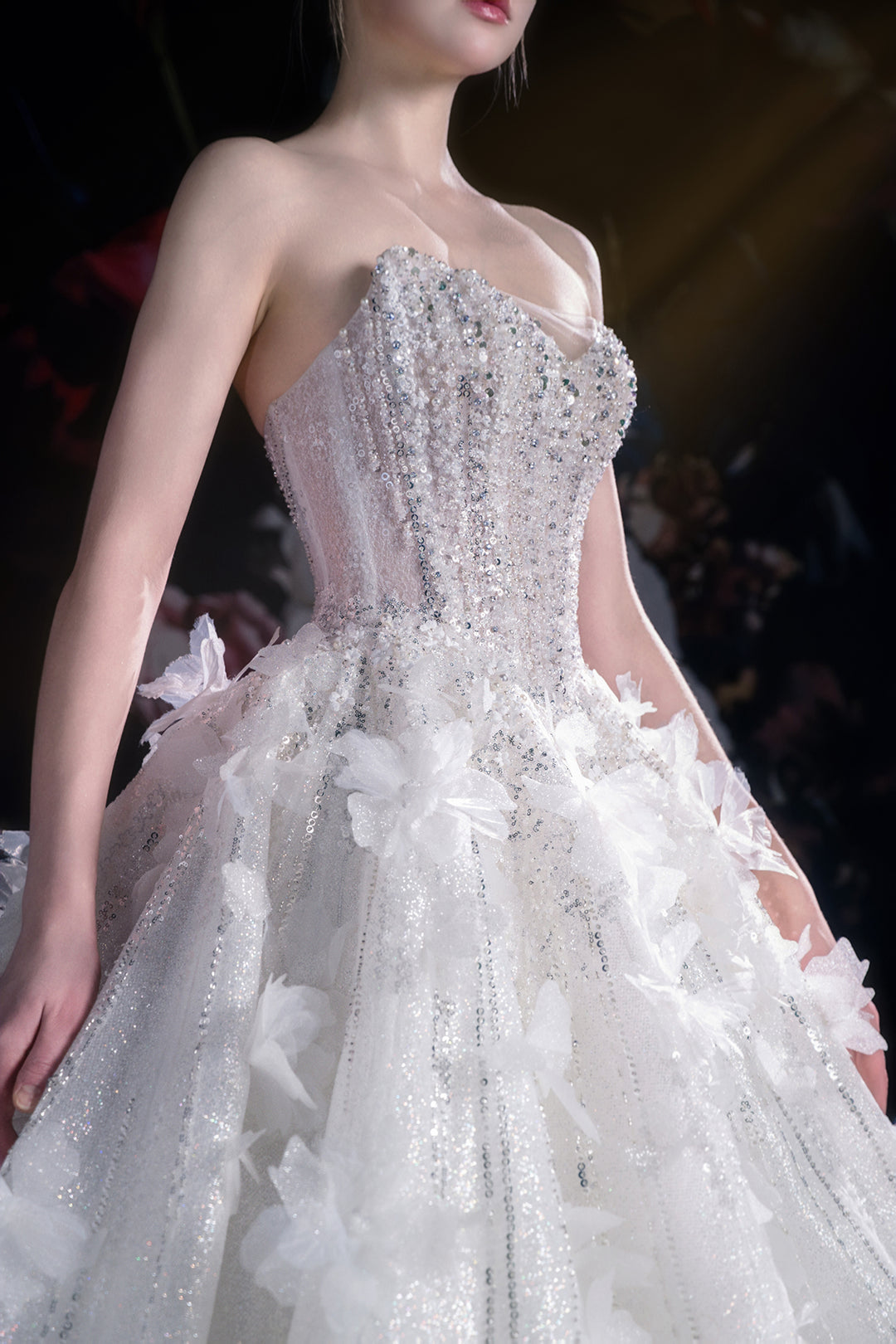 3D Floral A-Line Dress