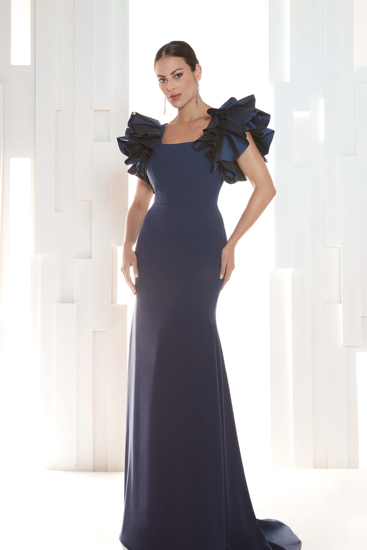 one shoulder a line chiffon dress A-line One-shoulder Floor Length Chiffon Evening Dress