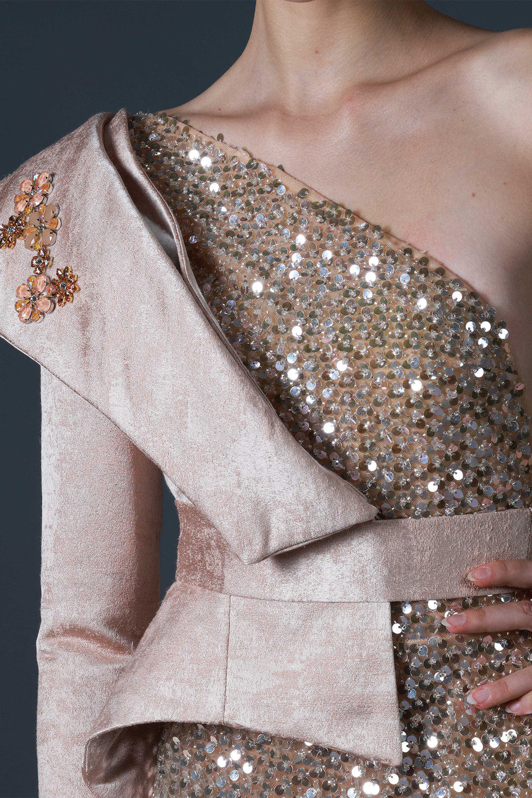 Enchanted Elegance Dress Gold & Blush / FR 34 Enchanted Elegance Dress Gold & Blush / FR 34
