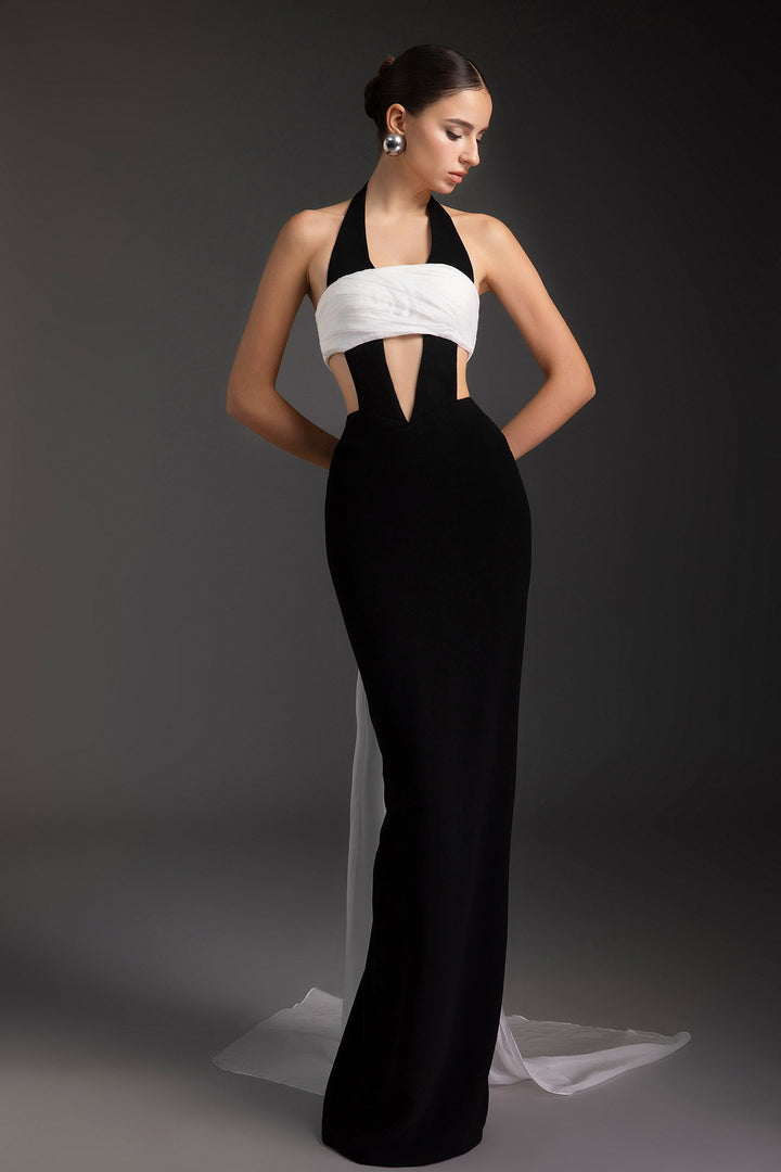 Twilight Halter Neck Long Dress