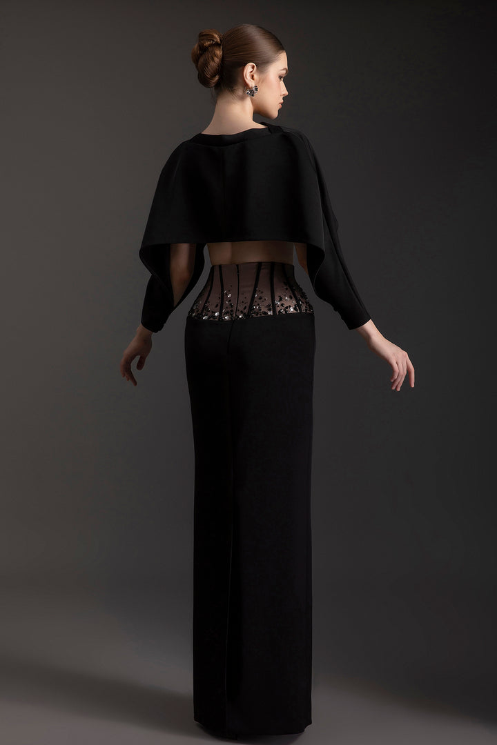 Modern Embellished Two-Piece Ensemble