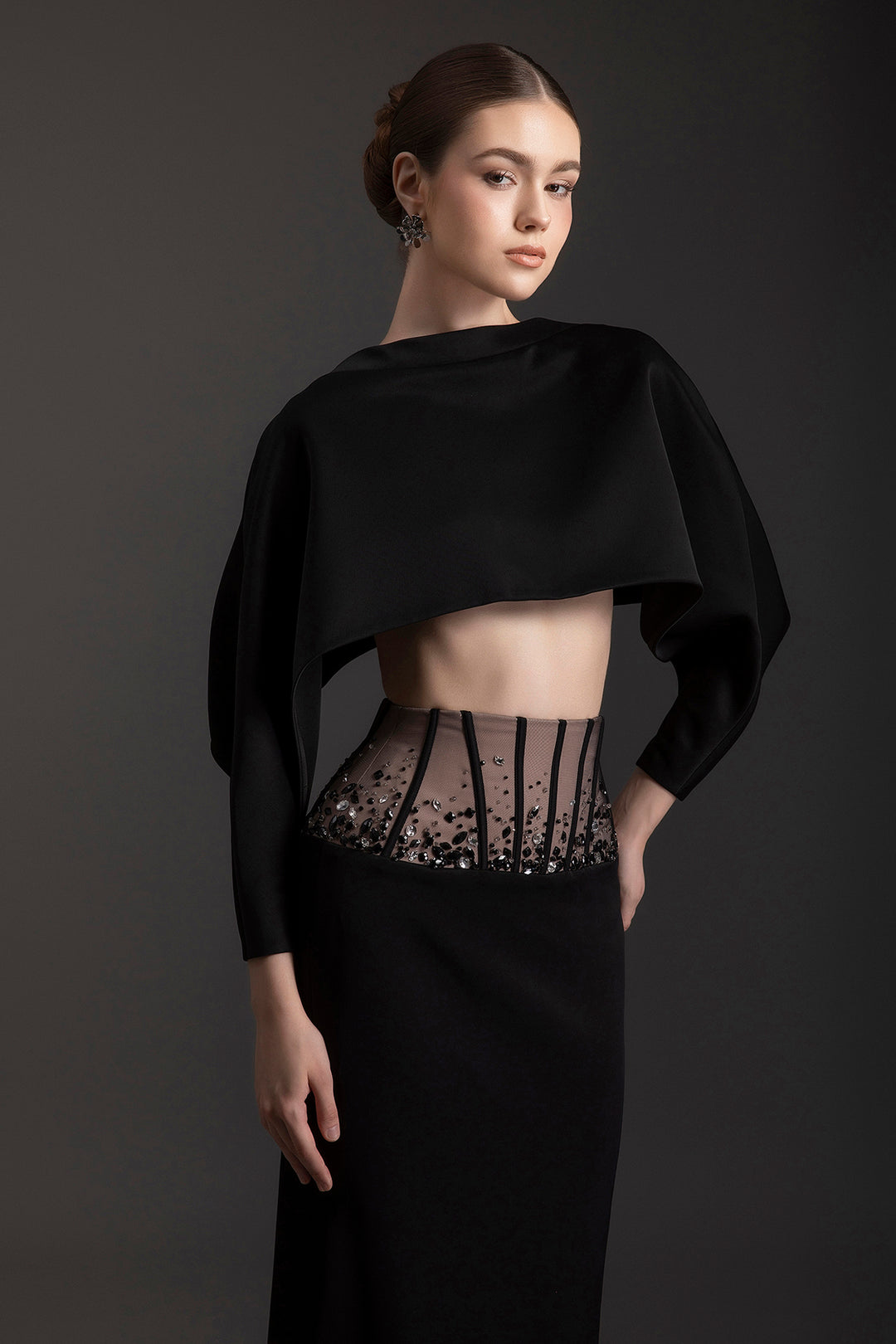 Modern Embellished Two-Piece Ensemble