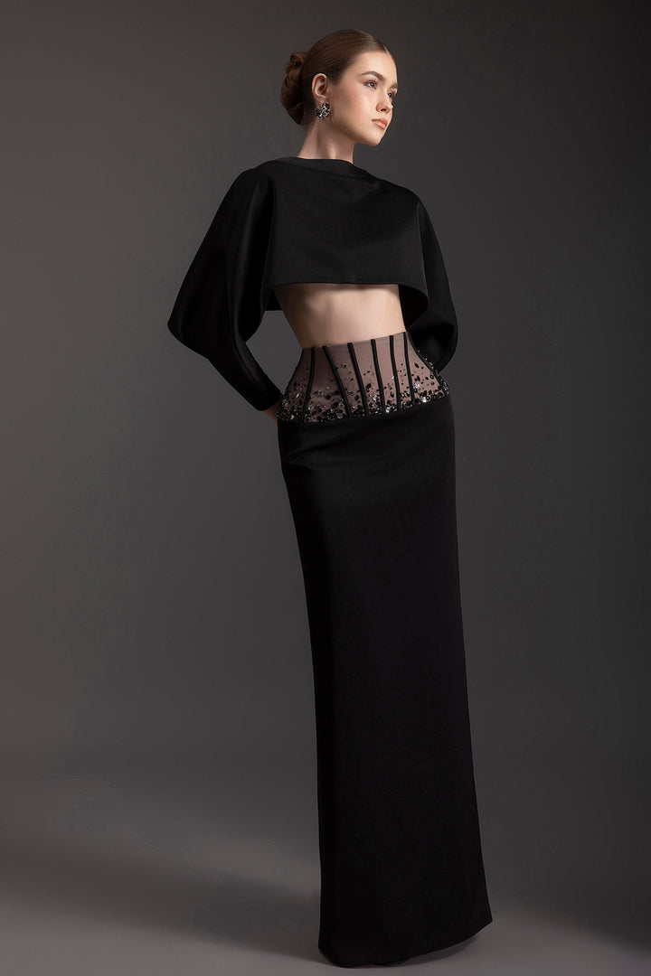 Modern Embellished Two-Piece Ensemble