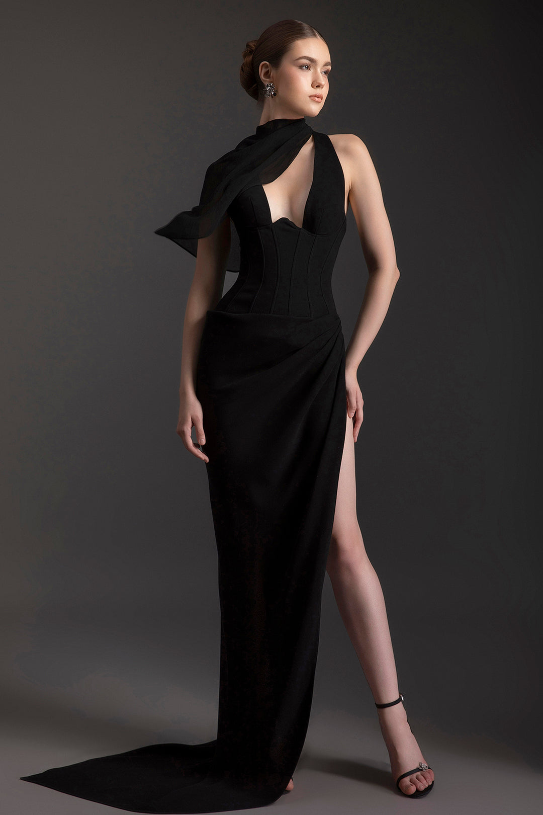 black chiffon scarf for dress OVOY Sheer-Silk-Like-Scarf for Women Black Long Scarf Chiffon Shawl Wrap for Evening Dresses Wedding Party Dress Accessory at Amazon Women's Clothing store