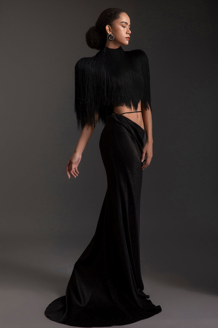 Architectural Fringe Two-Piece Ensemble