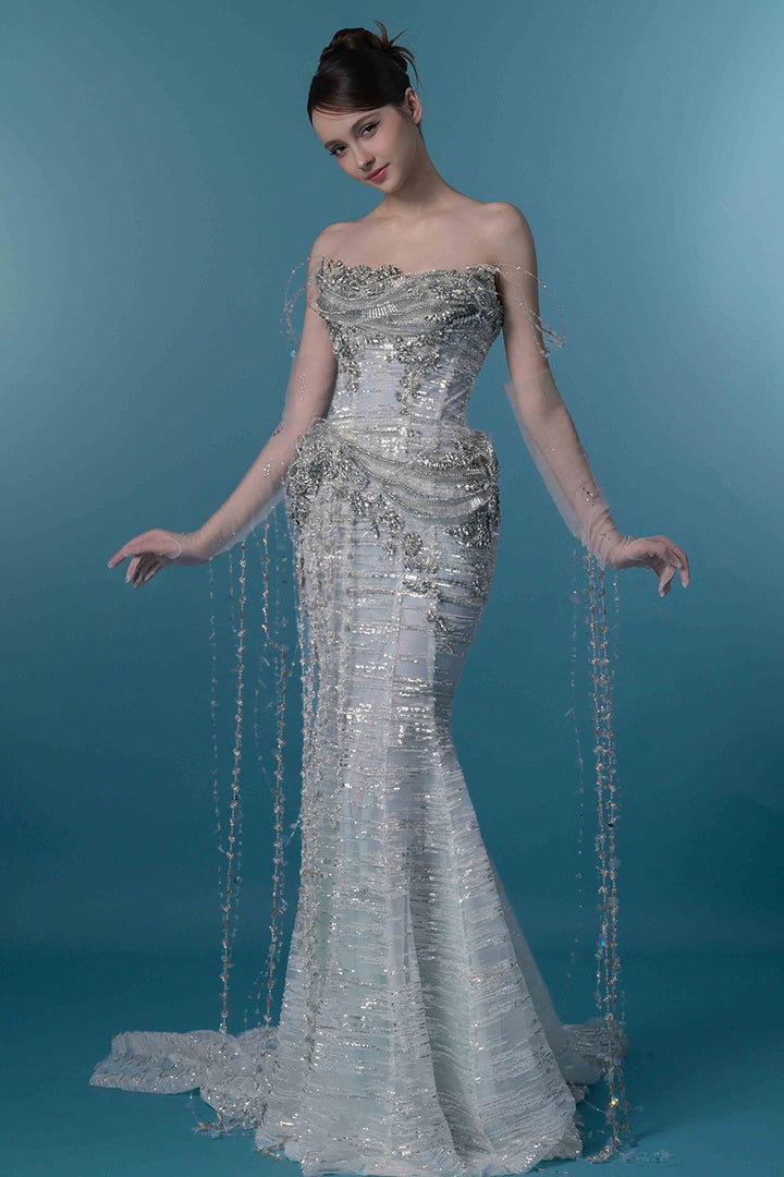 Embellished Beaded Fringe Dress