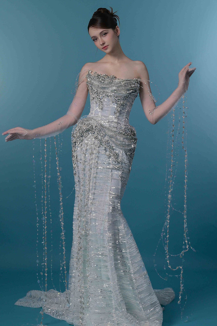 Embellished Beaded Fringe Dress
