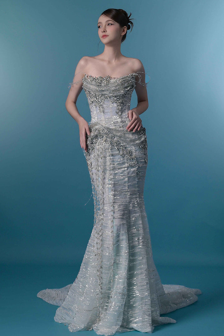 Embellished Beaded Fringe Dress