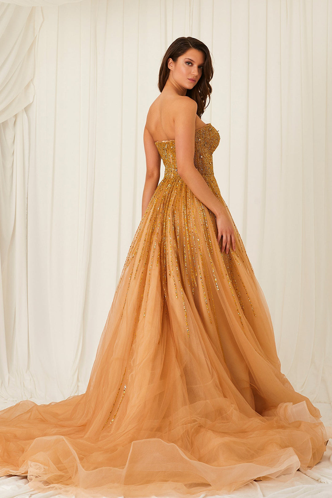 A-line with Cape-Like Sleeves