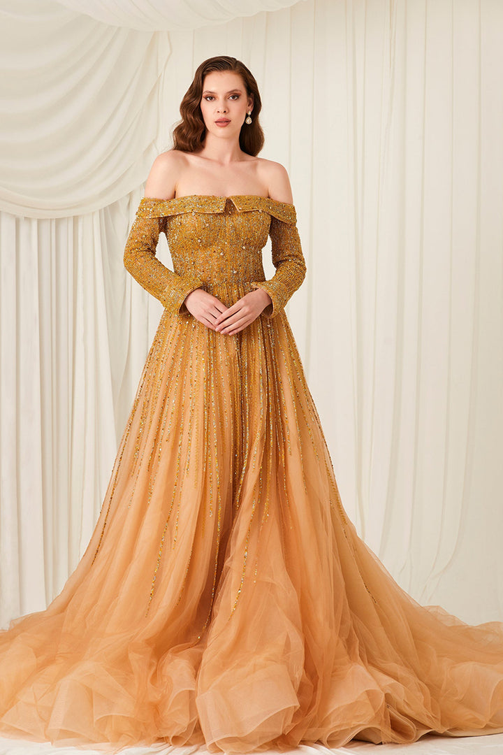 Beaded Strapless Dress