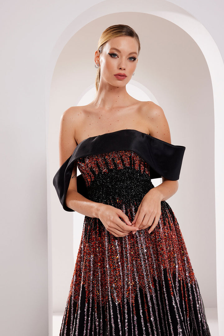 Tulle Strapless Dress