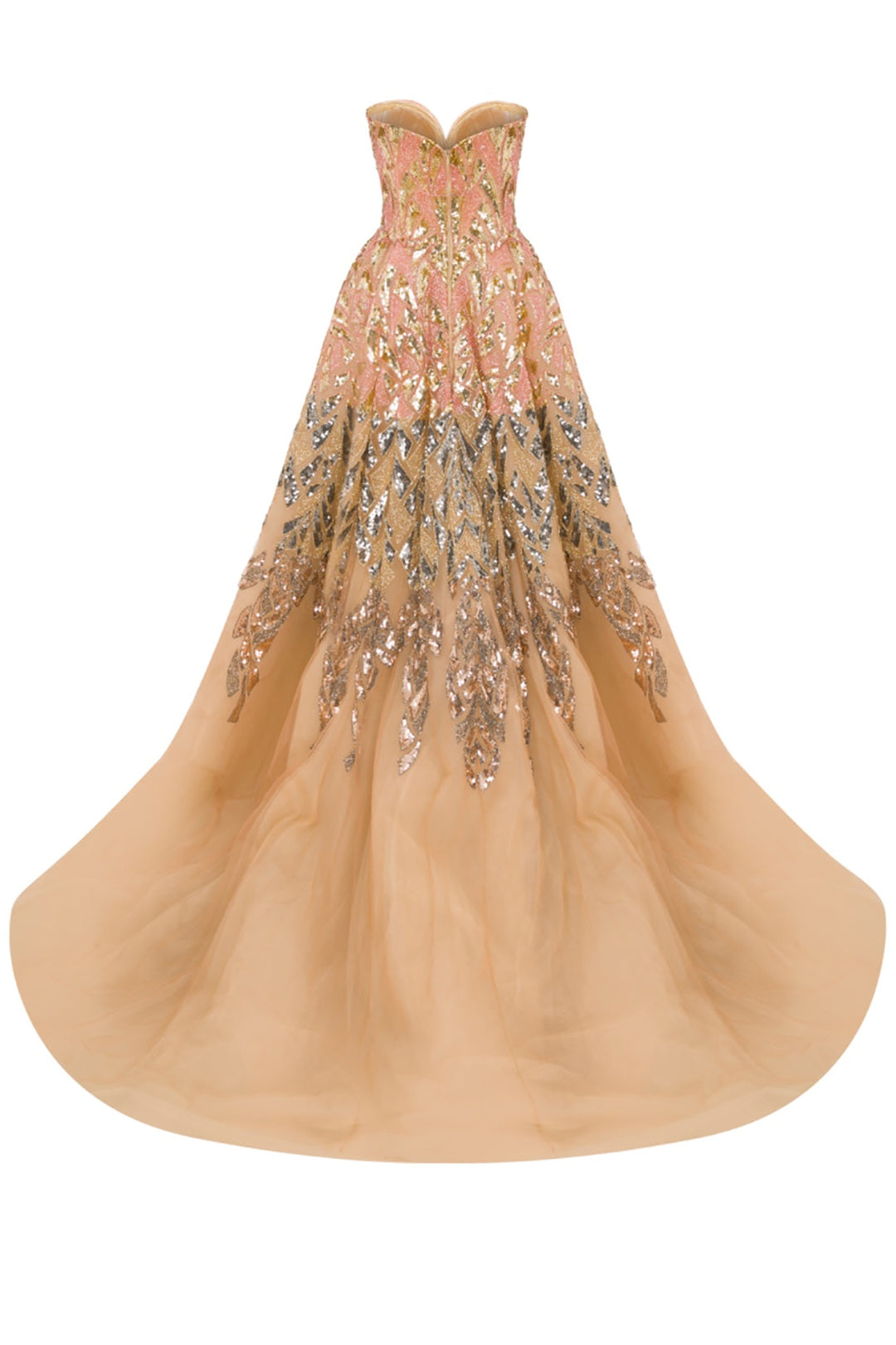 Beaded Corseted A-line Dress