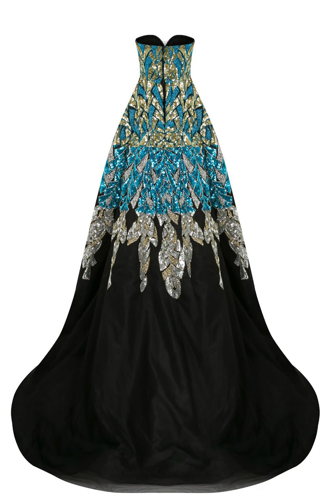 Beaded Corseted A-line Dress