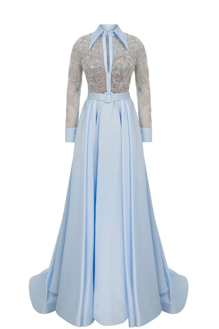 A-Line Full Skirt with A Cinched Waist