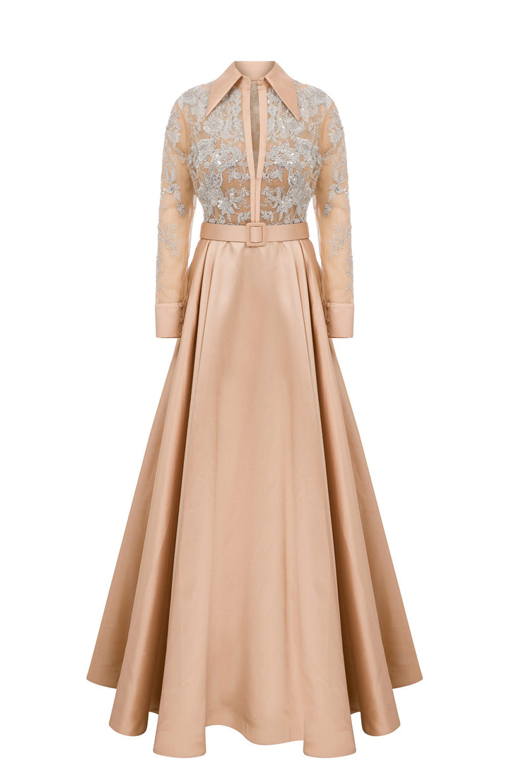 A-Line Full Skirt with A Cinched Waist