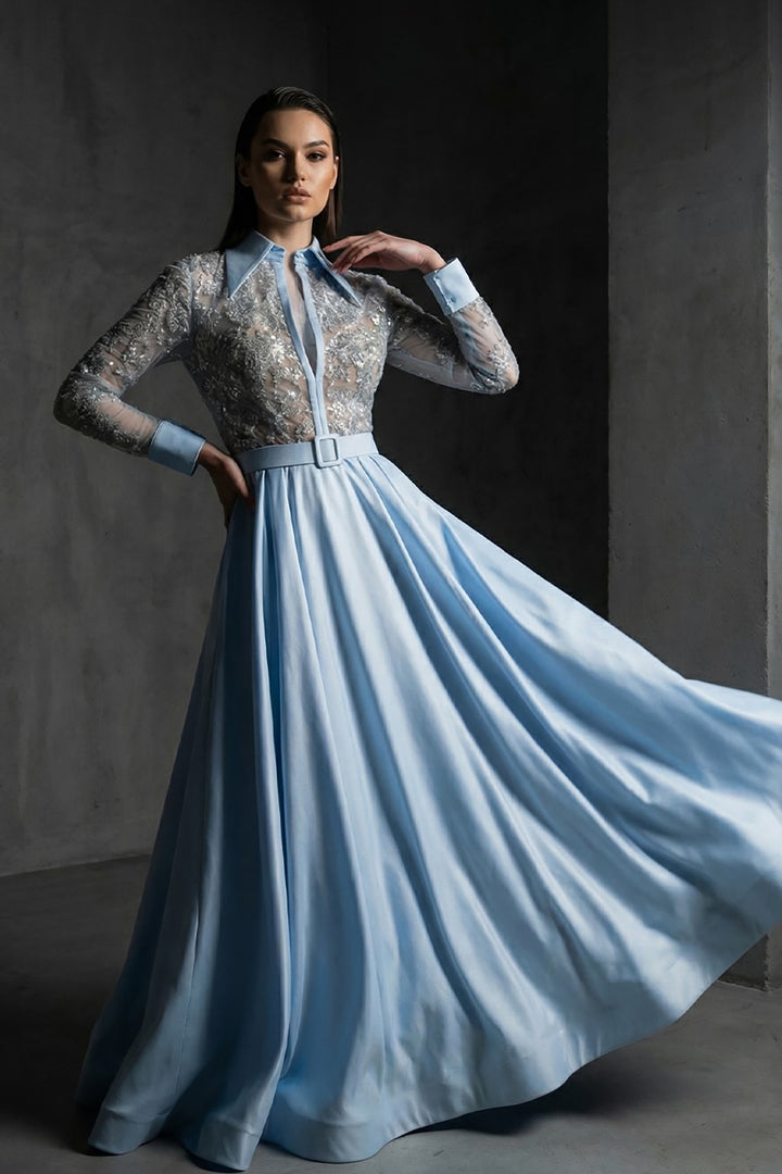 A-Line Full Skirt with A Cinched Waist