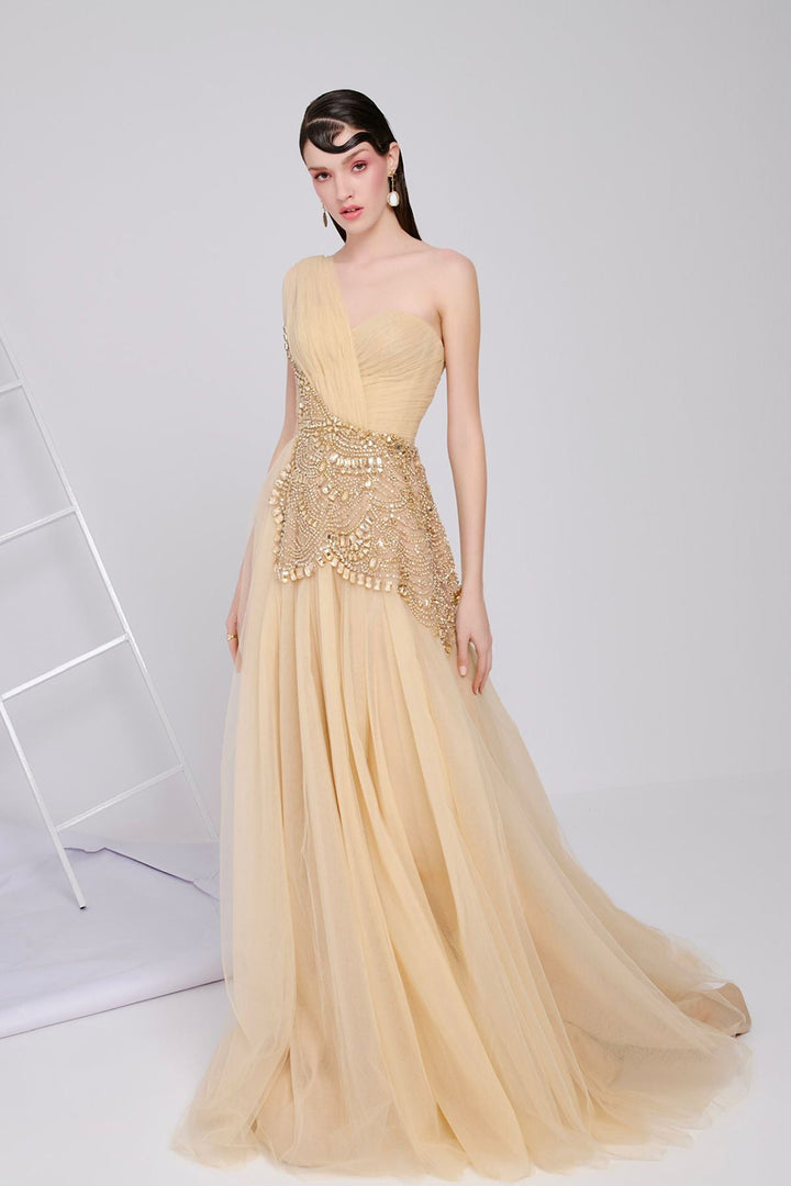 Tulle Dress With Beading and Corset