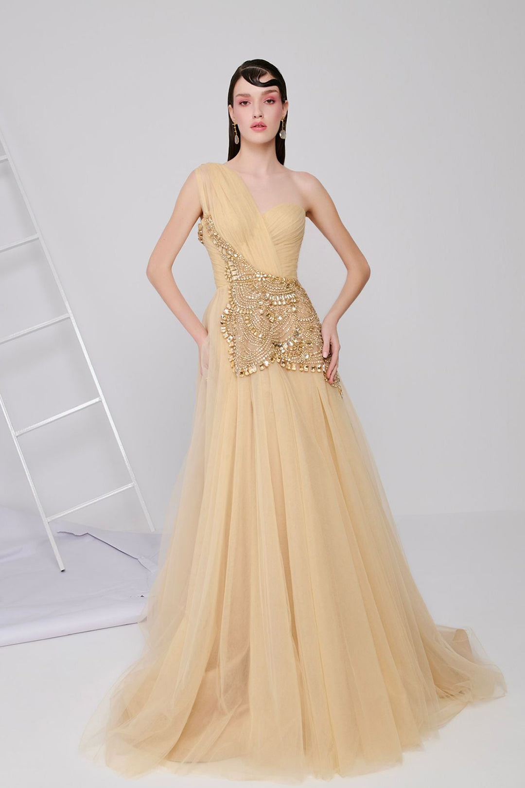 Tulle Dress With Beading and Corset