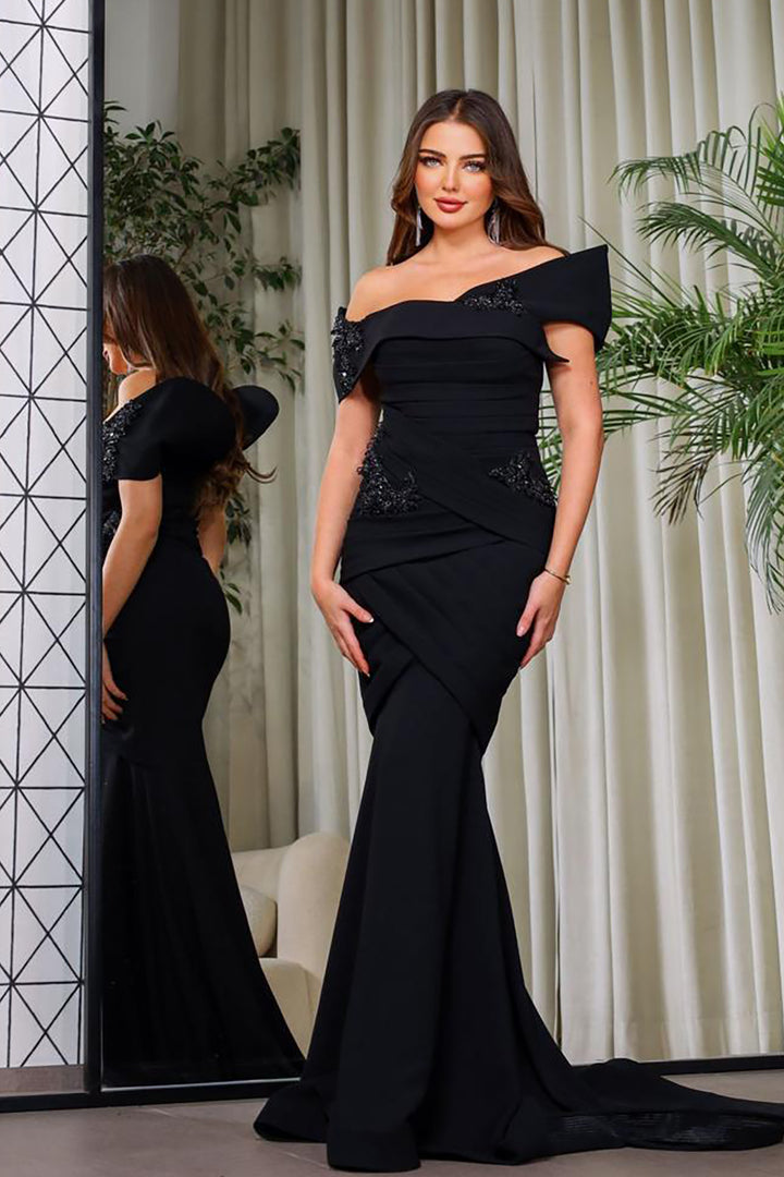 Off-The-Shoulder with A Fitted Bodice