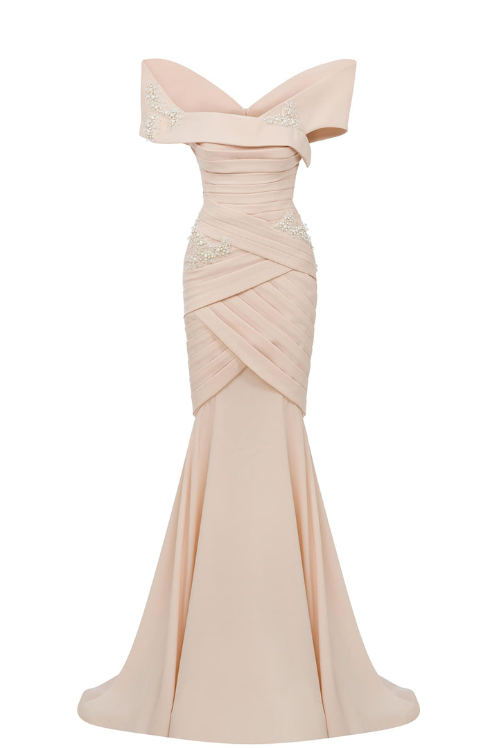 Off-The-Shoulder with A Fitted Bodice