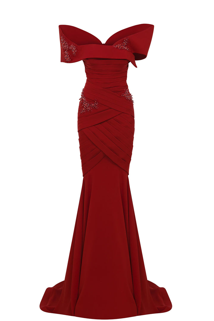 Off-The-Shoulder with A Fitted Bodice