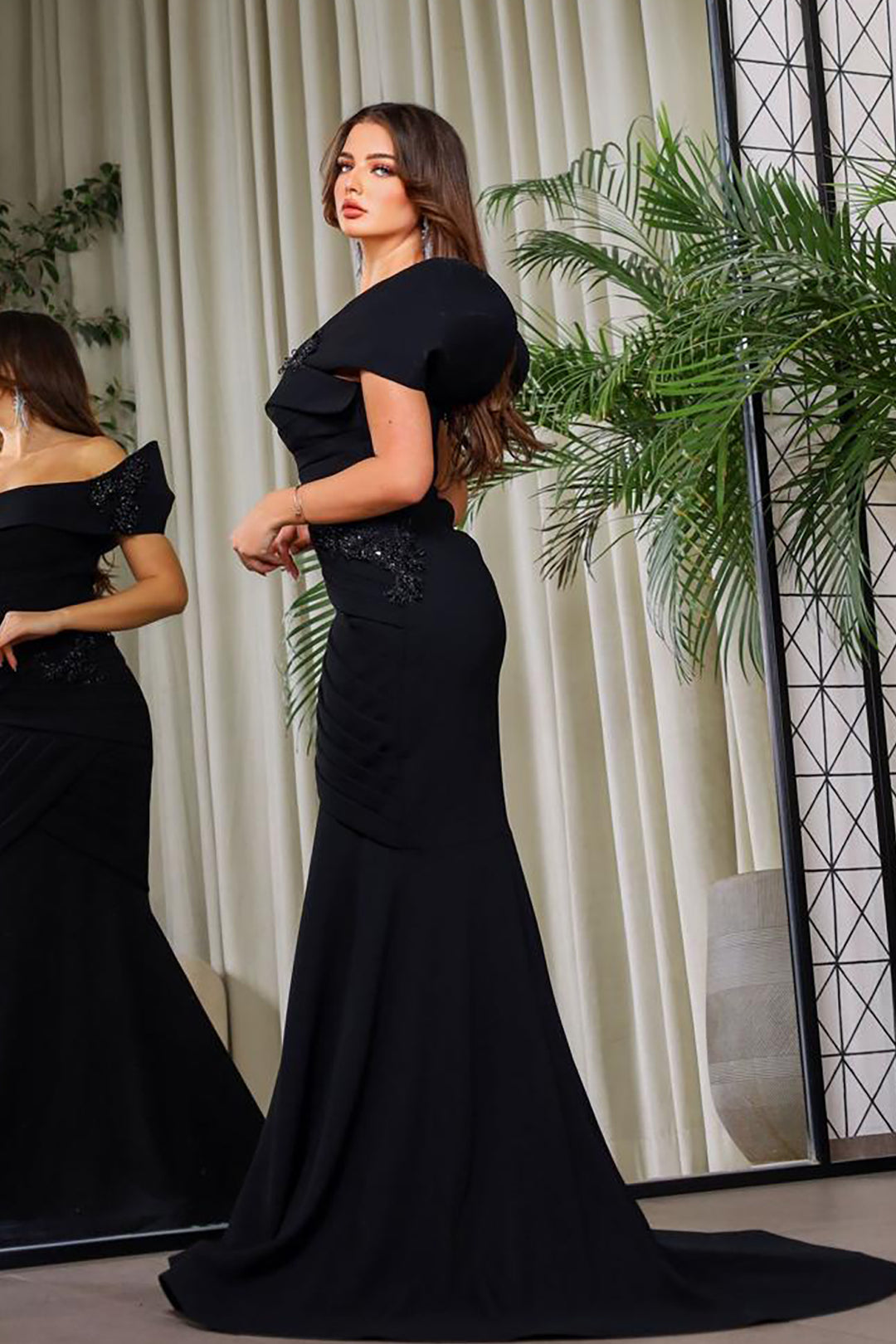 Off-The-Shoulder with A Fitted Bodice