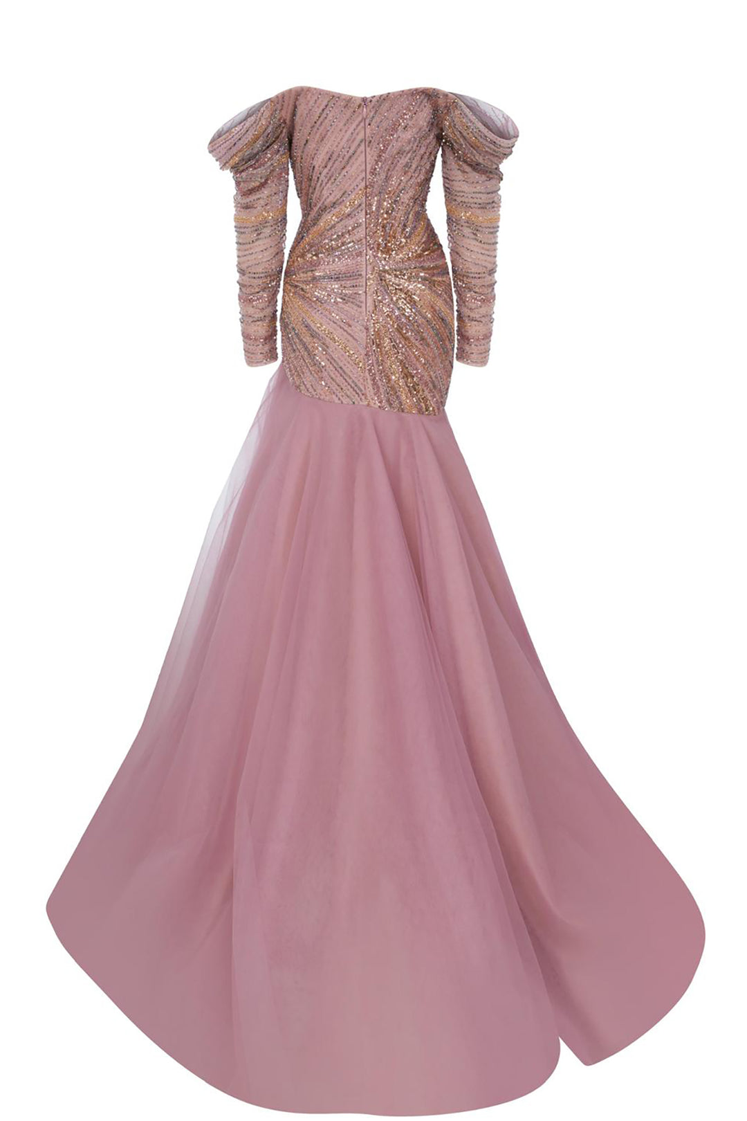 Off-The-Shoulder A-Line with Corset Waist