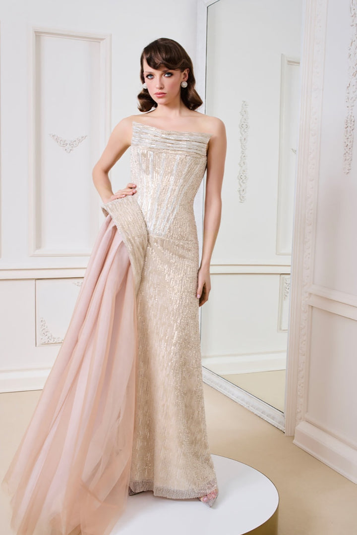 Column with Draped Overlay