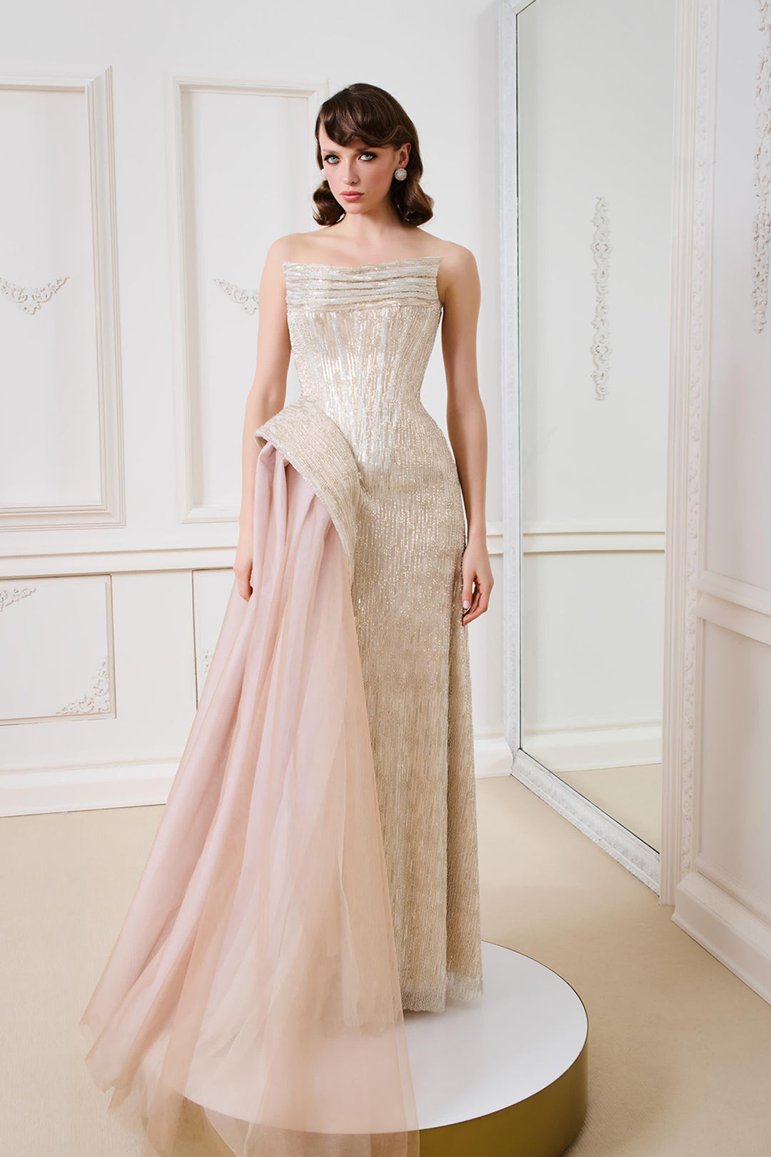 Column with Draped Overlay