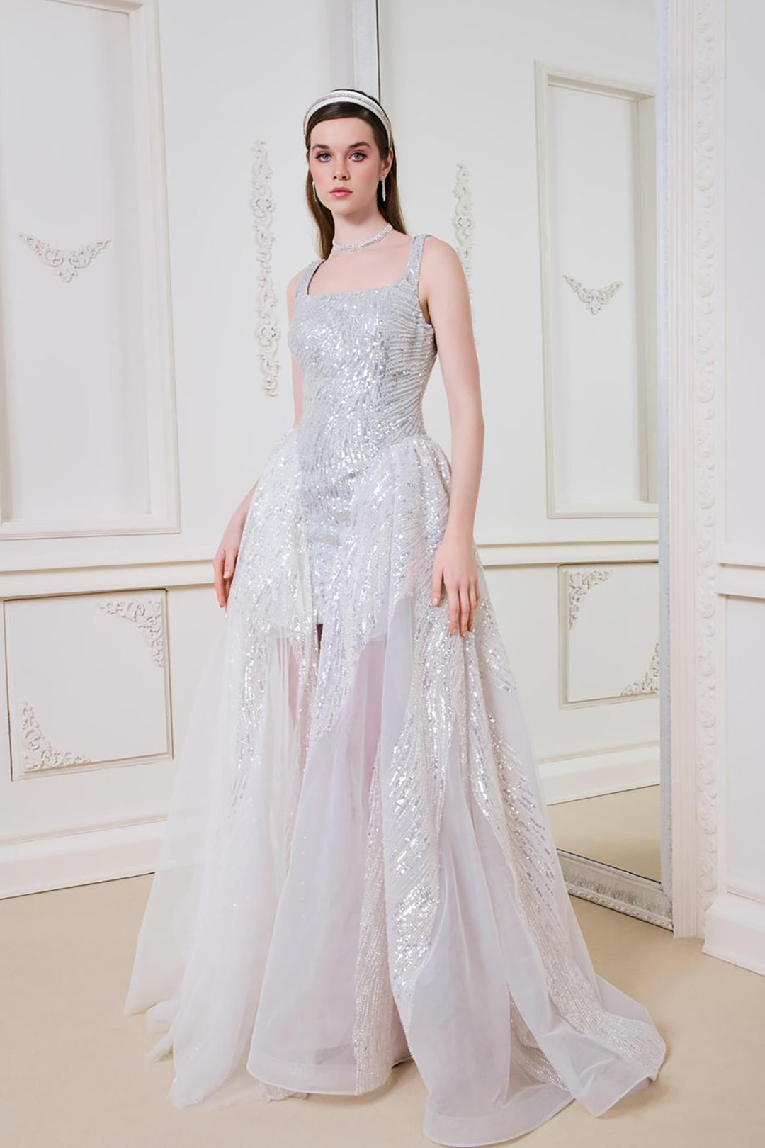 Luminous Cascade Dress