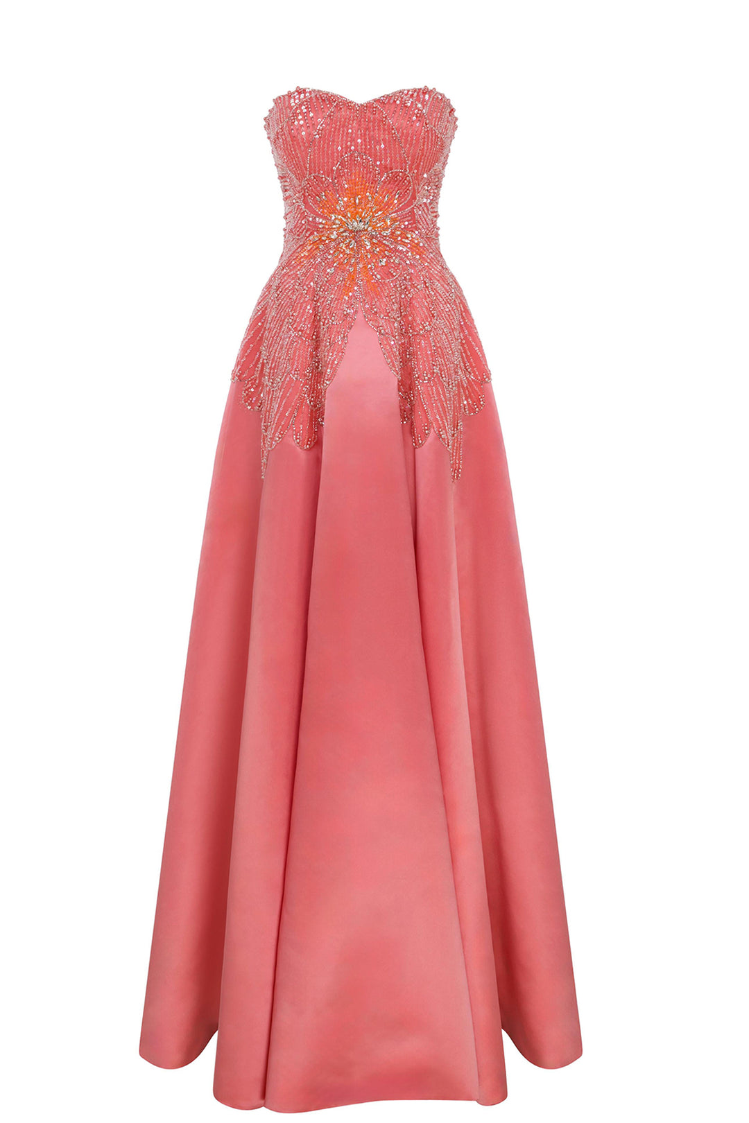 Embellished Strapless A-Line Dress