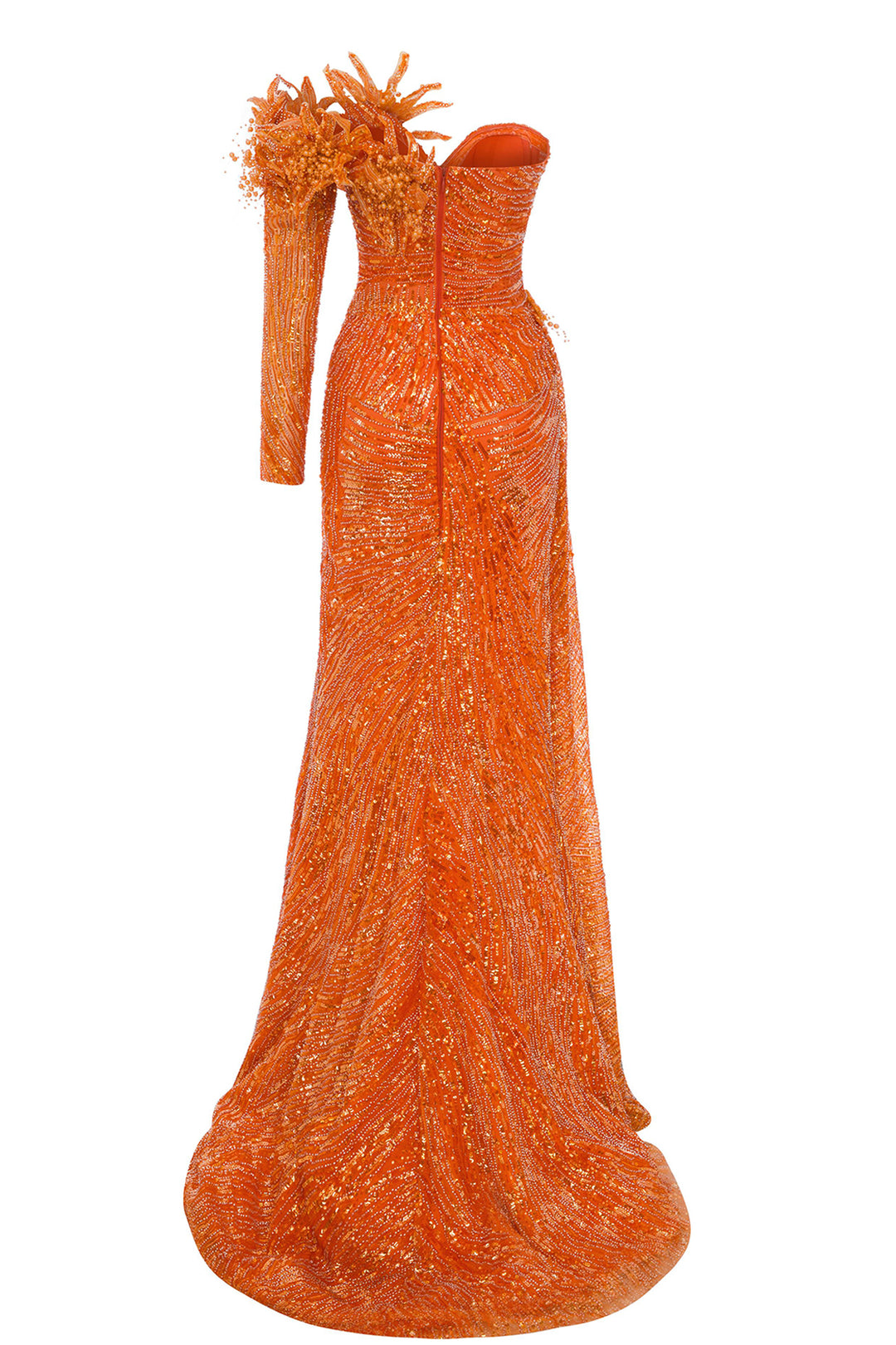 Asymmetrical One-Sleeve Dress