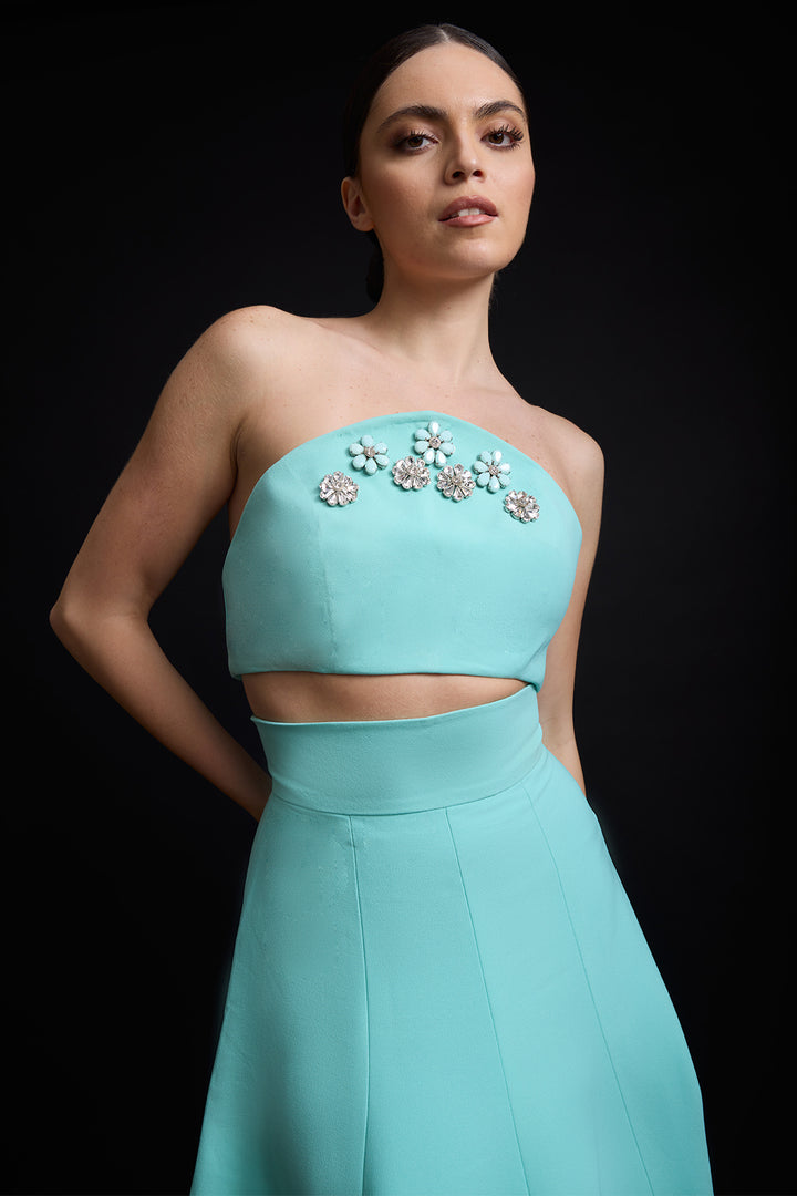Strapless Two-Piece with A-Line Dress