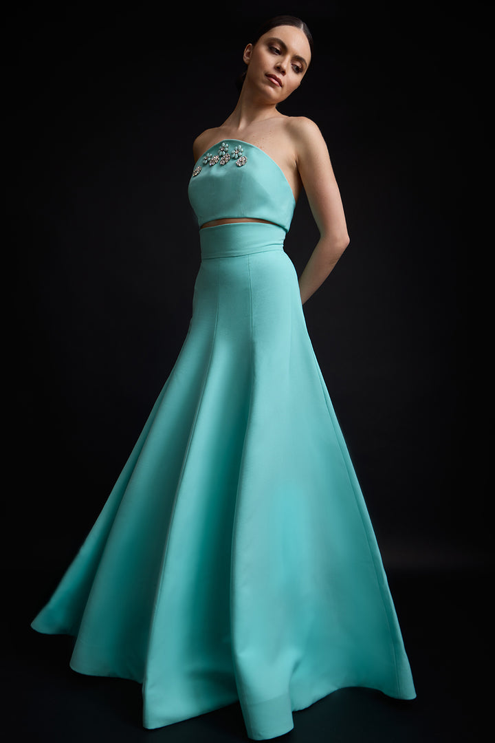 Strapless Two-Piece with A-Line Dress