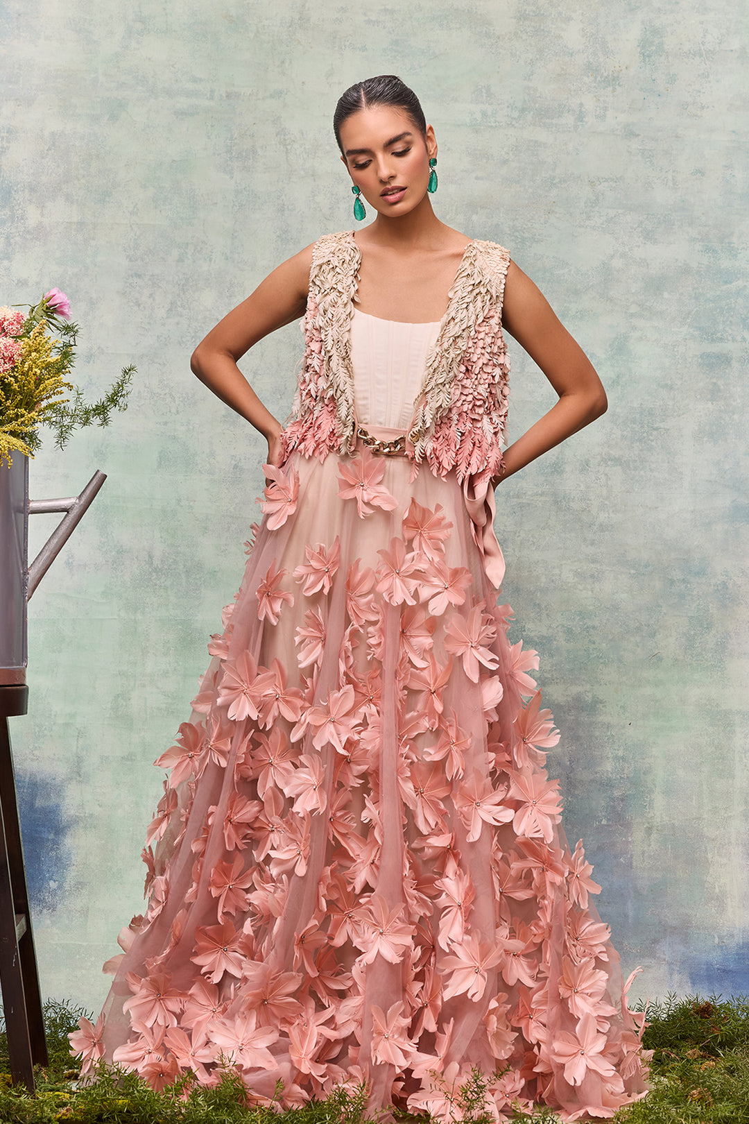 A-Line Silhouette Floral Dress