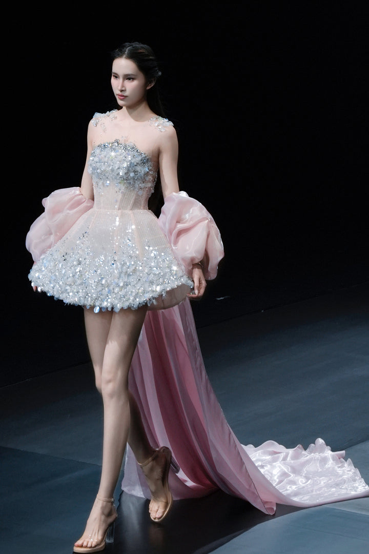 Embellished Bodice with Cape Edges