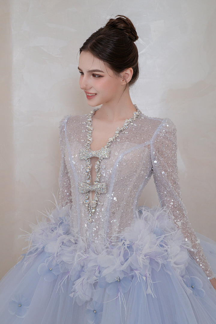 Short Dress with Cape Overlay