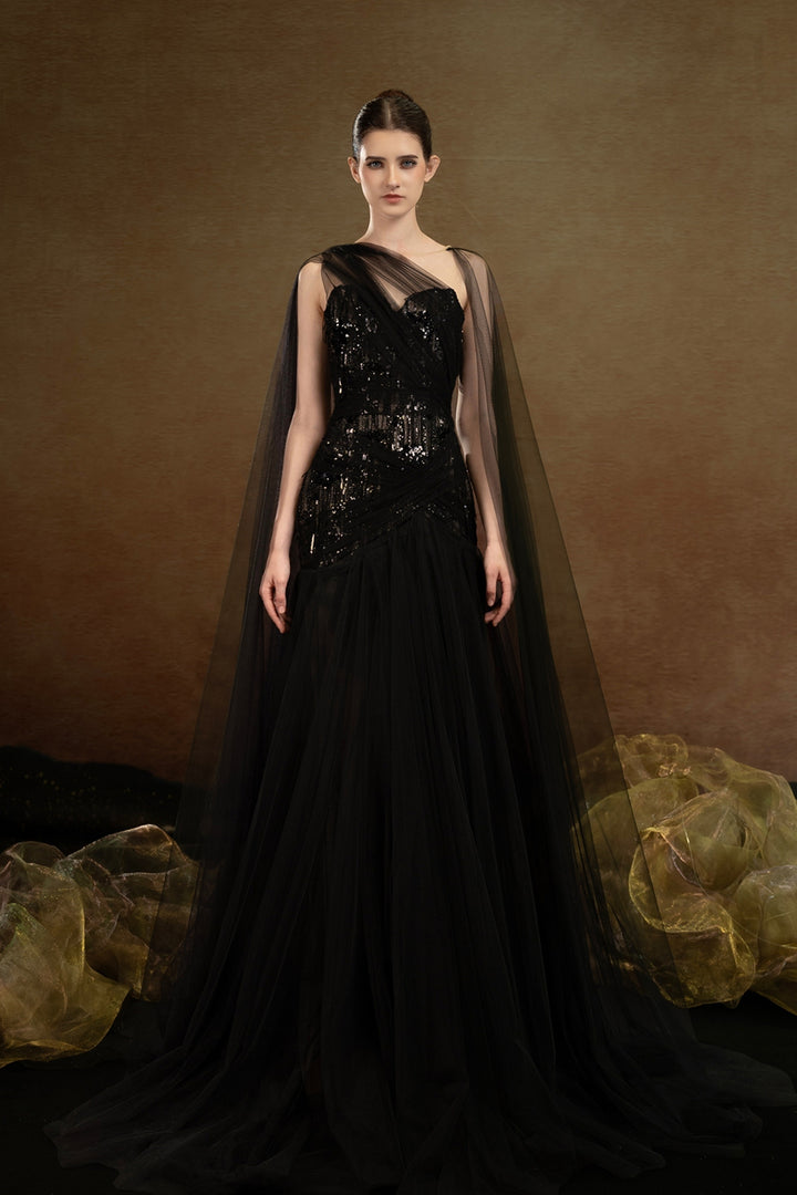 A-line Dress with Sculpted Bodice