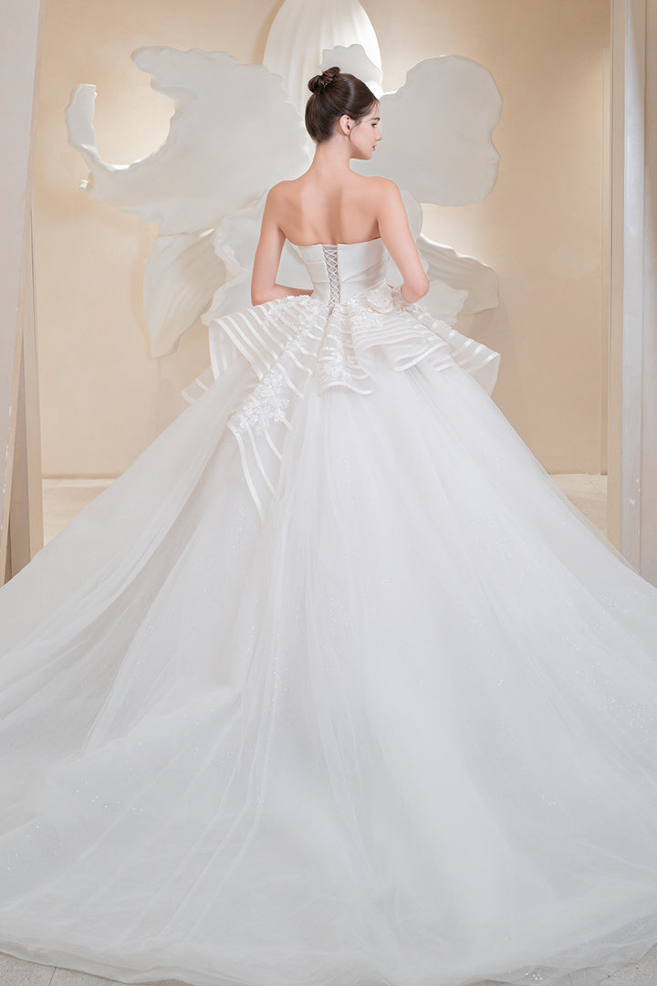 Pearl-Embellished A-Line Dress